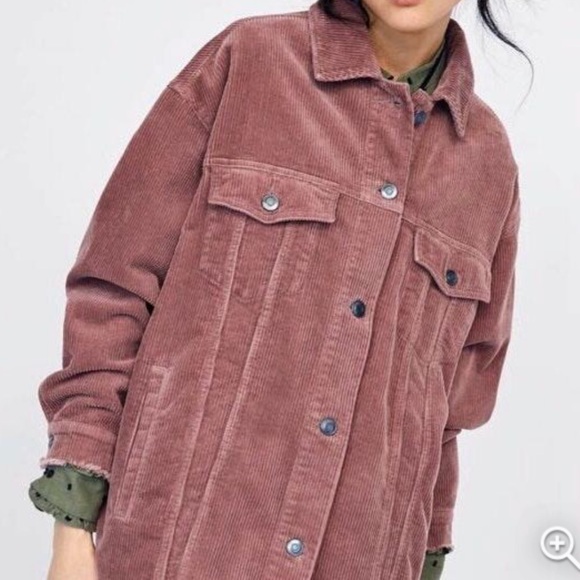 SOLD🎉Zara Oversized Corduroy Jacket - Picture 2 of 8